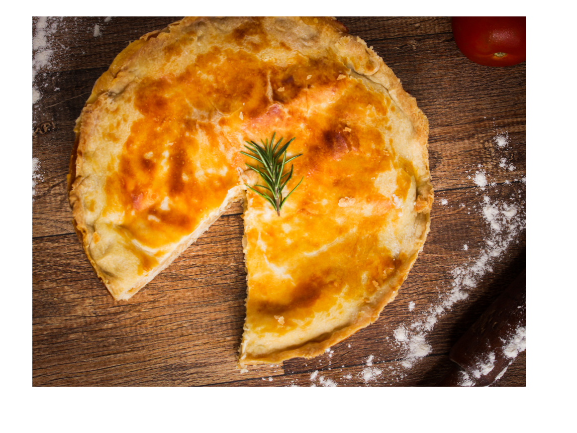 TARTA DE JAMON Y QUESO PRIMAVERA