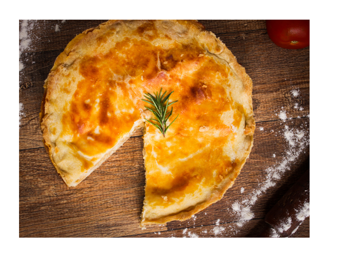 TARTA DE ZAPALLITOS GRATINADA