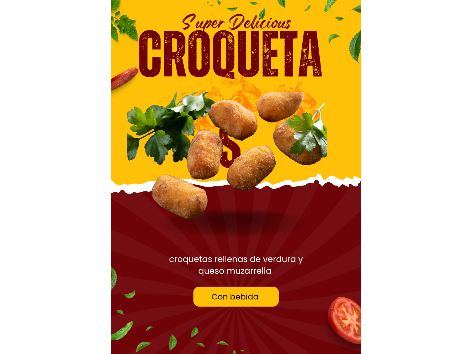 CROQUETAS DE VERDURAS CON QUESO