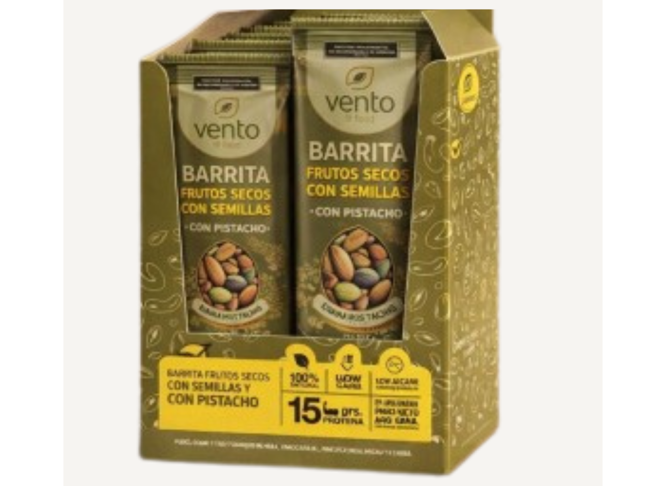 BARRITA PROTEICA CON PISTACHOS