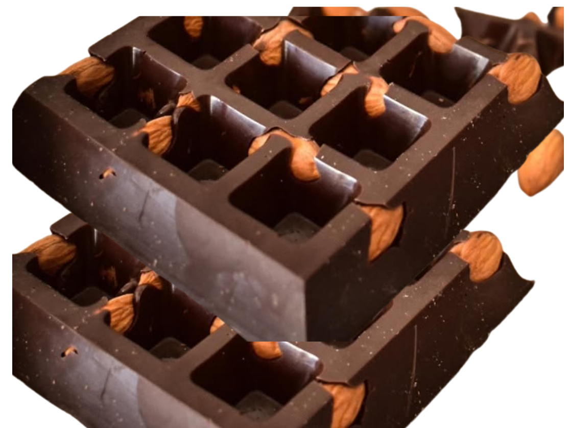 CHOCOLATE NEGRO CON ALMENDRAS