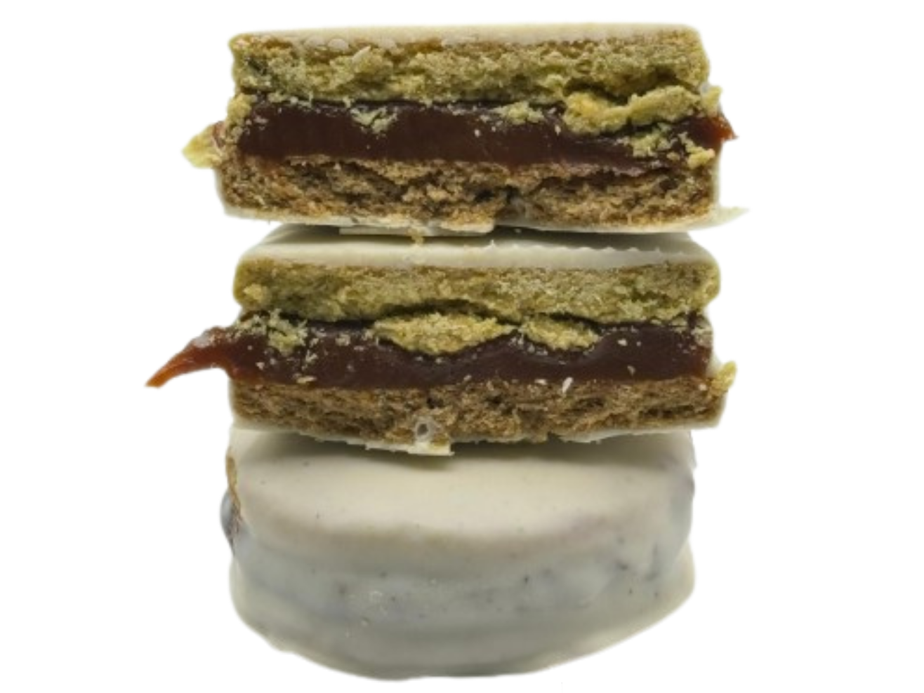 ALFAJOR DE CHOCOLATE BLANCO Y DULCE DE LECHE de Esto es Keto - ENVÍOS SEMANALES
