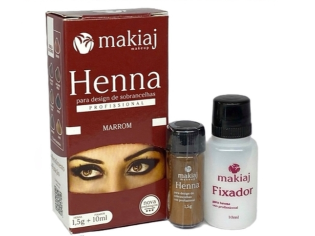 MAKIAJ HENNA MARRON 1,5g + FIJADOR 10ml