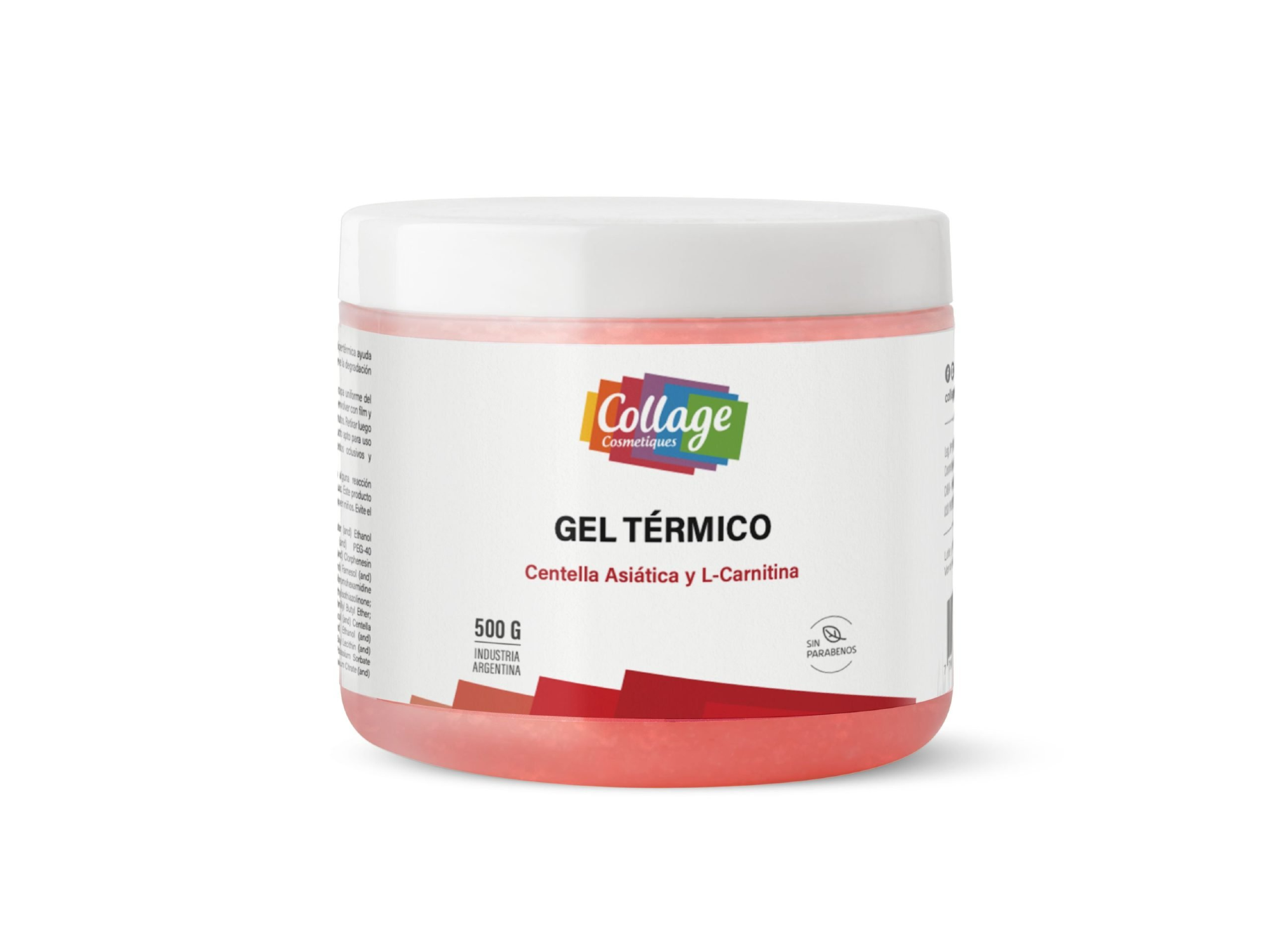 COLLAGE GEL TÉRMICO CON EXTRACTO DE CENTELLA ASIÁTICA Y L-CARNITINA 500ML