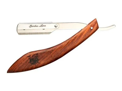 NAVAJA AFEITAR MANGO MADERA