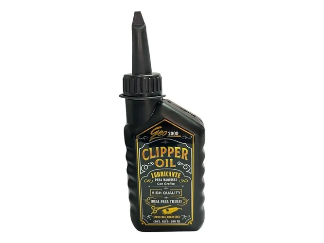 LUBRICANTE GEO 2000 CLIPPER OIL X 200ML HIGH QUALITY C/ GRAFITO