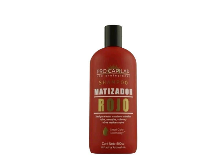 PRO CAPILAR MATIZADOR ROJO SHAMPO X 500CC
