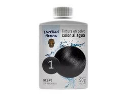 EGYPTIAN HENNA TINTURA EN POLVO COLOR AL AGUA 90GRS NEGRO
