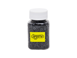 JESSAMY MICRORINGS NEGRO C/SILICONAS X 100