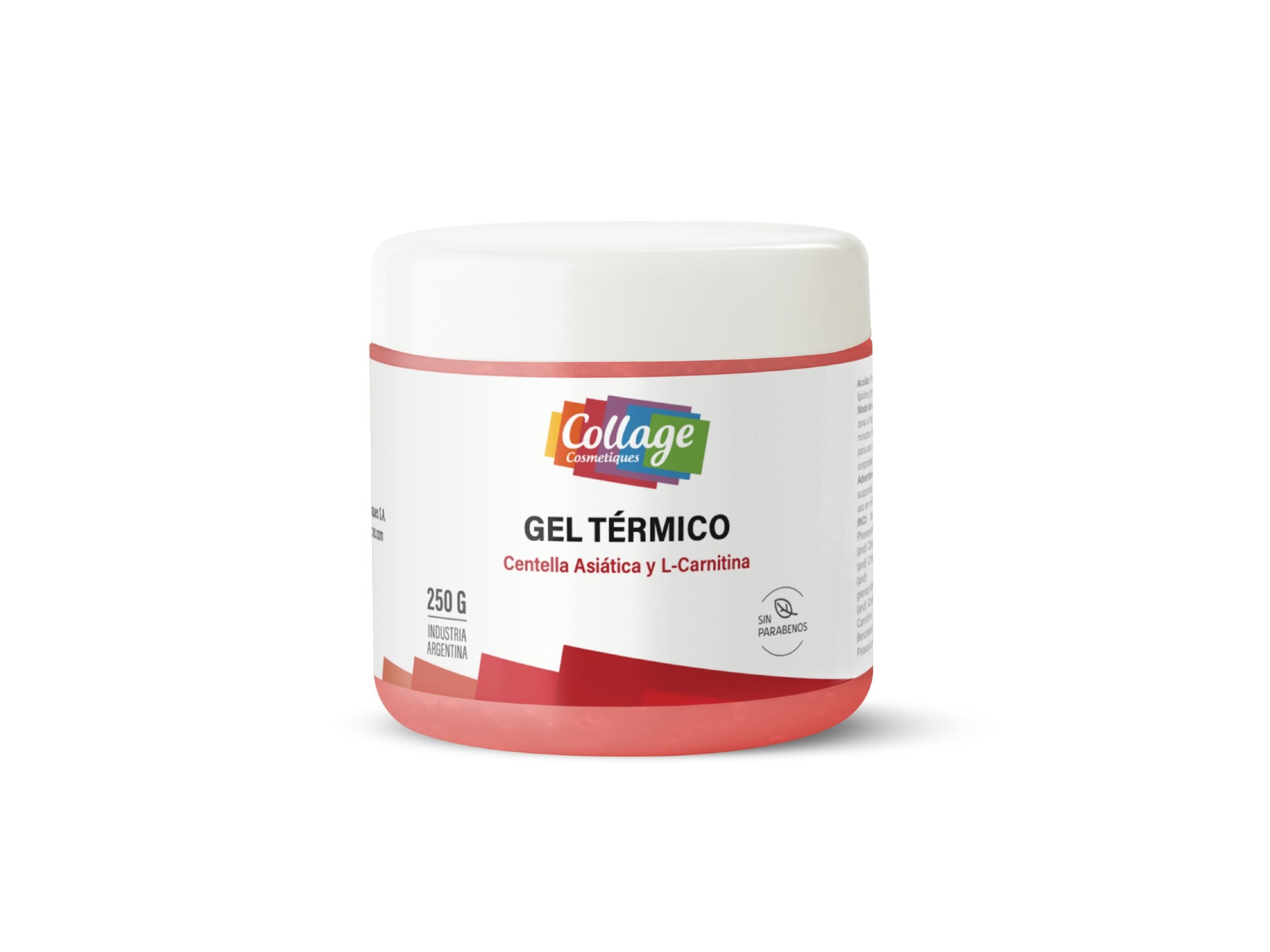 COLLAGE GEL TÉRMICO CON EXTRACTO DE CENTELLA ASIÁTICA Y L-CARNITINA 250ML