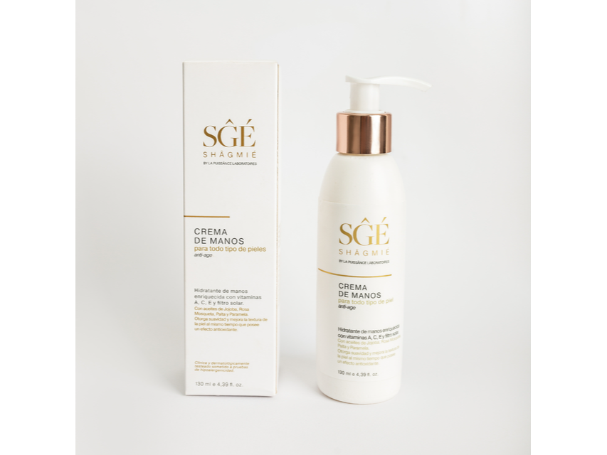 LA PUISSANCE CREMA DE MANOS - CON VIT. A, C Y E Y AC. DE: JOJOBA, ROSA MOSQUETA, PALTA Y PARAMELA - X 130 ML