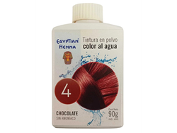 EGYPTIAN HENNA TINTURA EN POLVO COLOR AL AGUA 90GRS CHOCOLATE