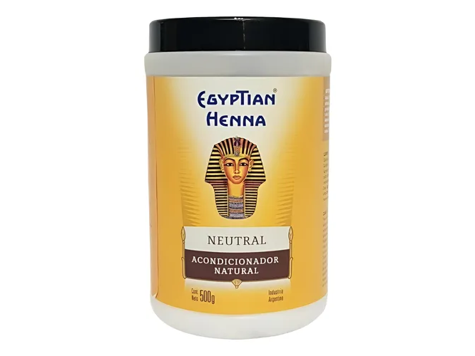 EGYPTIAN HENNA NATURAL ACONDICIONADOR 500GRS CASTAÑO DORADO
