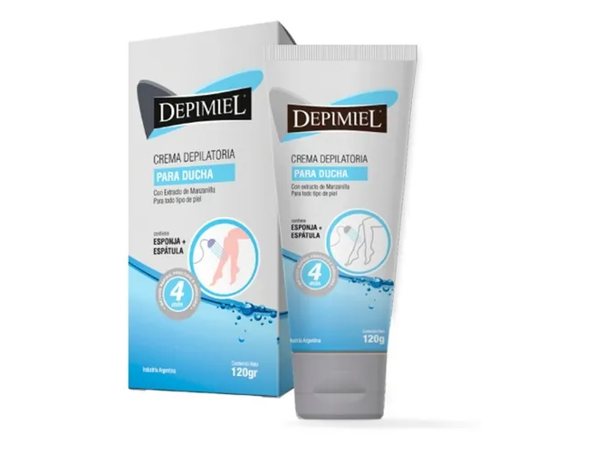 DEPIMIEL CREMA DEPILATORIA CON MANZANILLA PARA DUCHA 120GRS