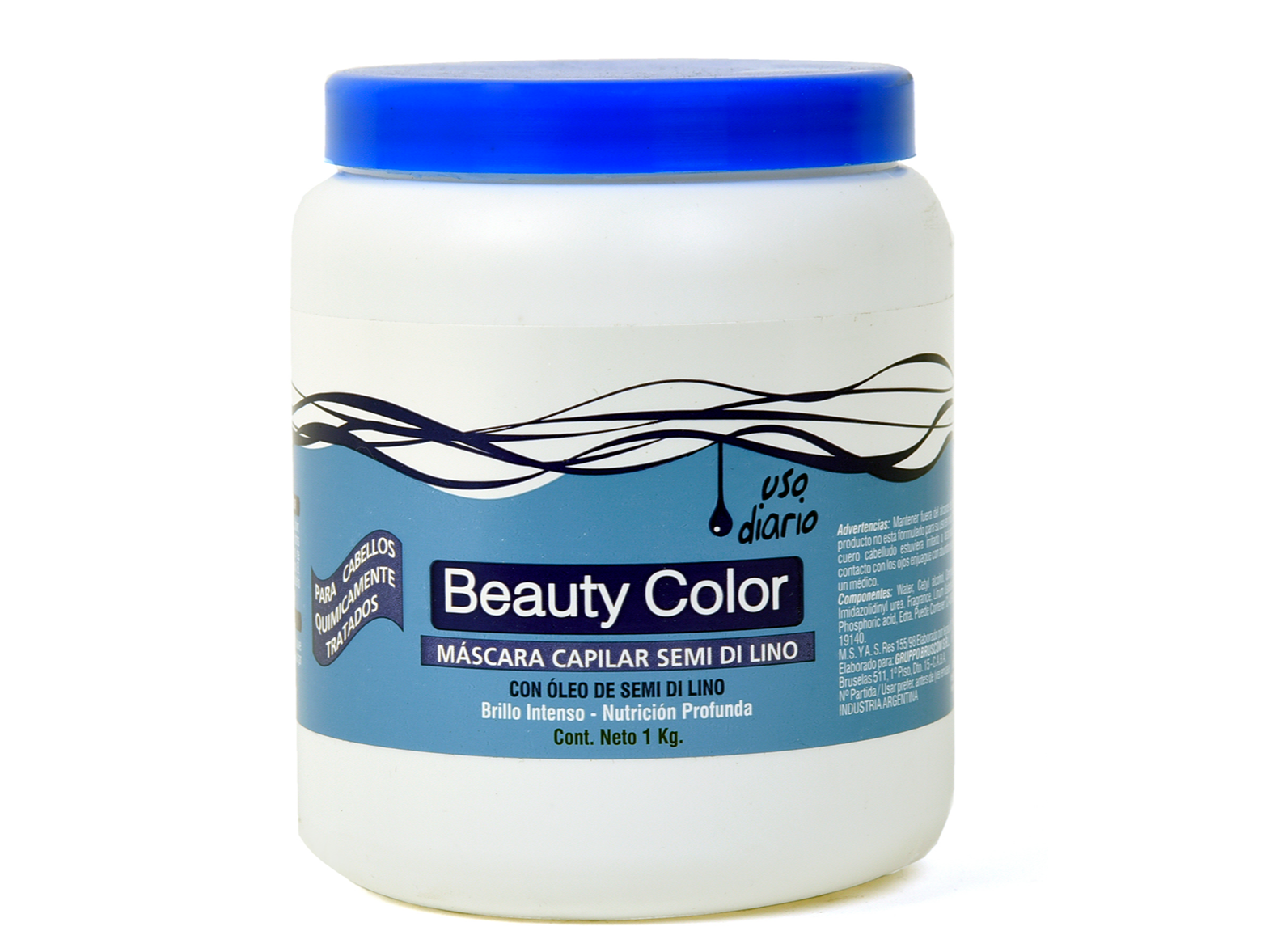 BEAUTY COLOR MASCARA CAPILAR DE SEMI DI LINO1 KG.