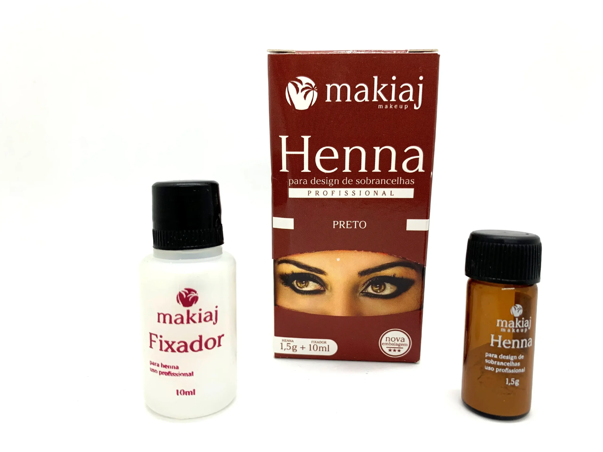 MAKIAJ HENNA NEGRO 1,5g + FIJADOR 10ml