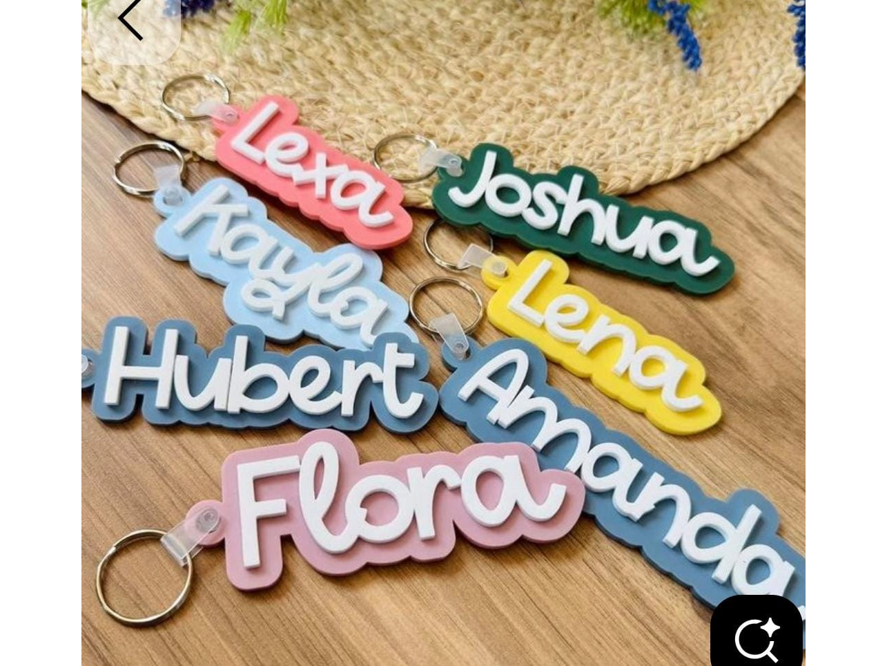 Llavero con nombre personalizado