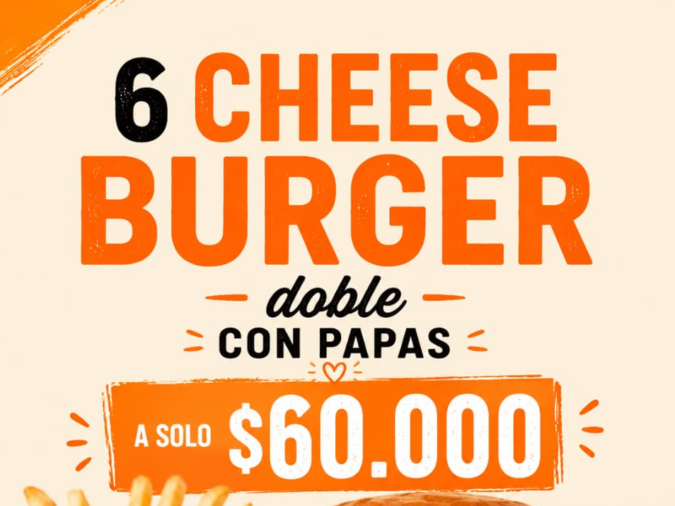 PROMO 3   (6 cheese dobles)