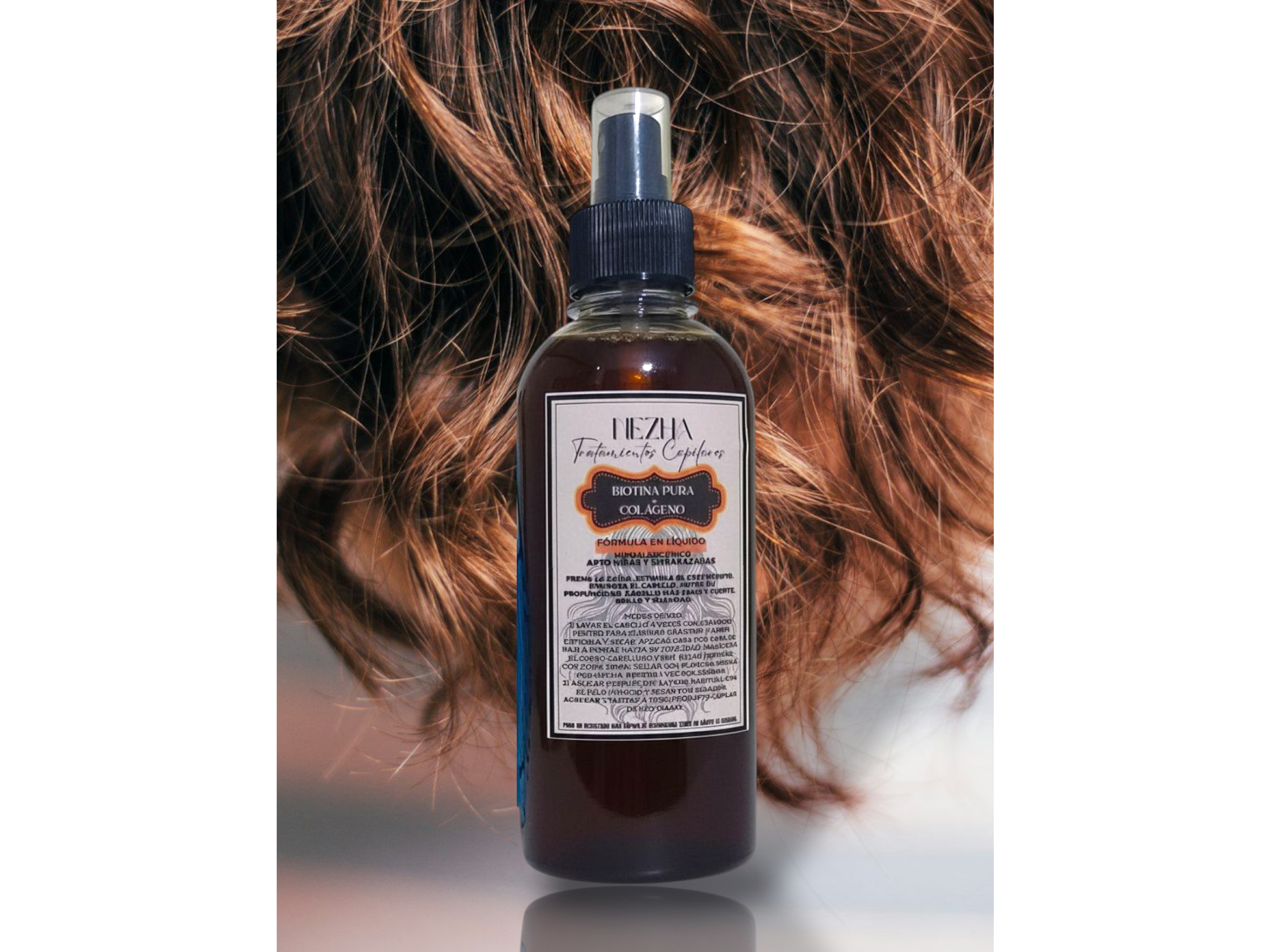 Biotina pura líquida 250ml spray marrón