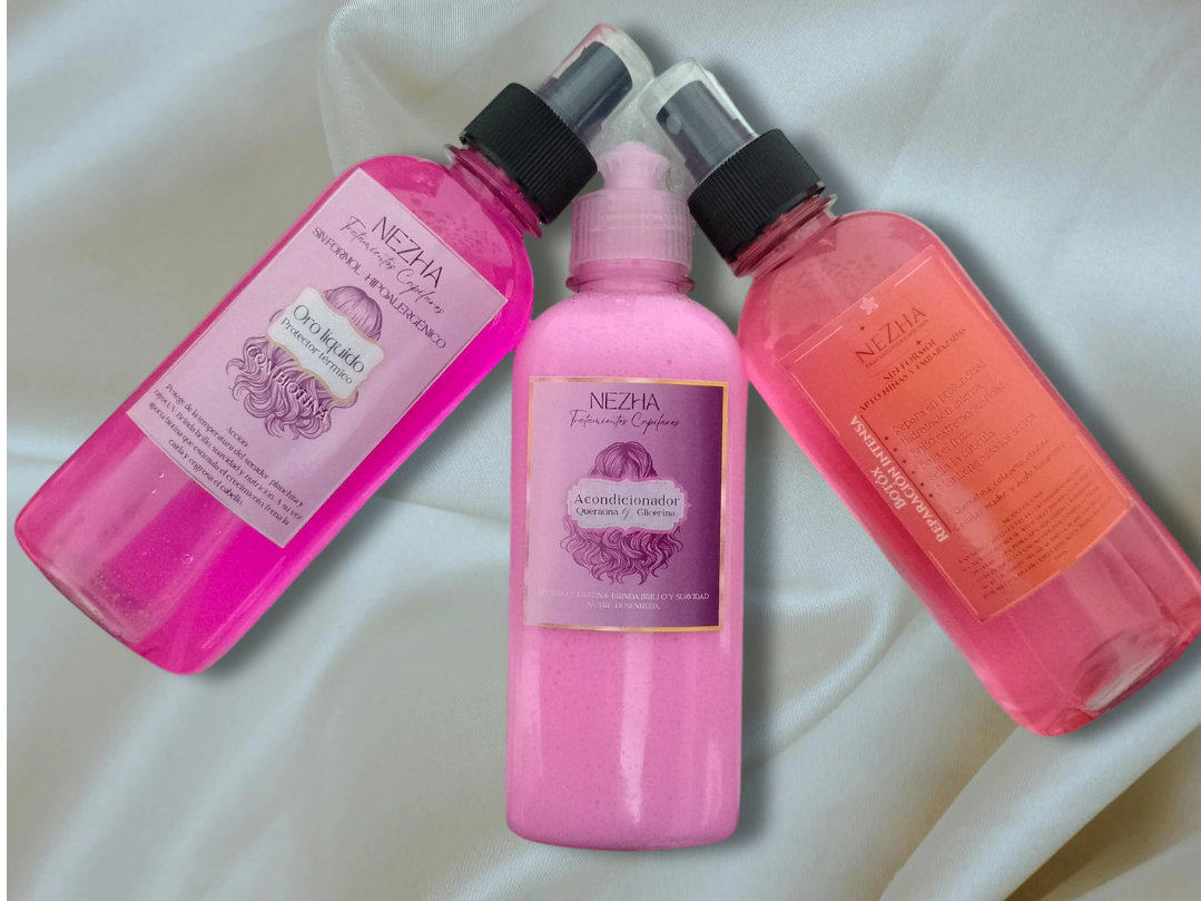 Botóx crema+Oro líquido Biotina+Acondicionador queratina