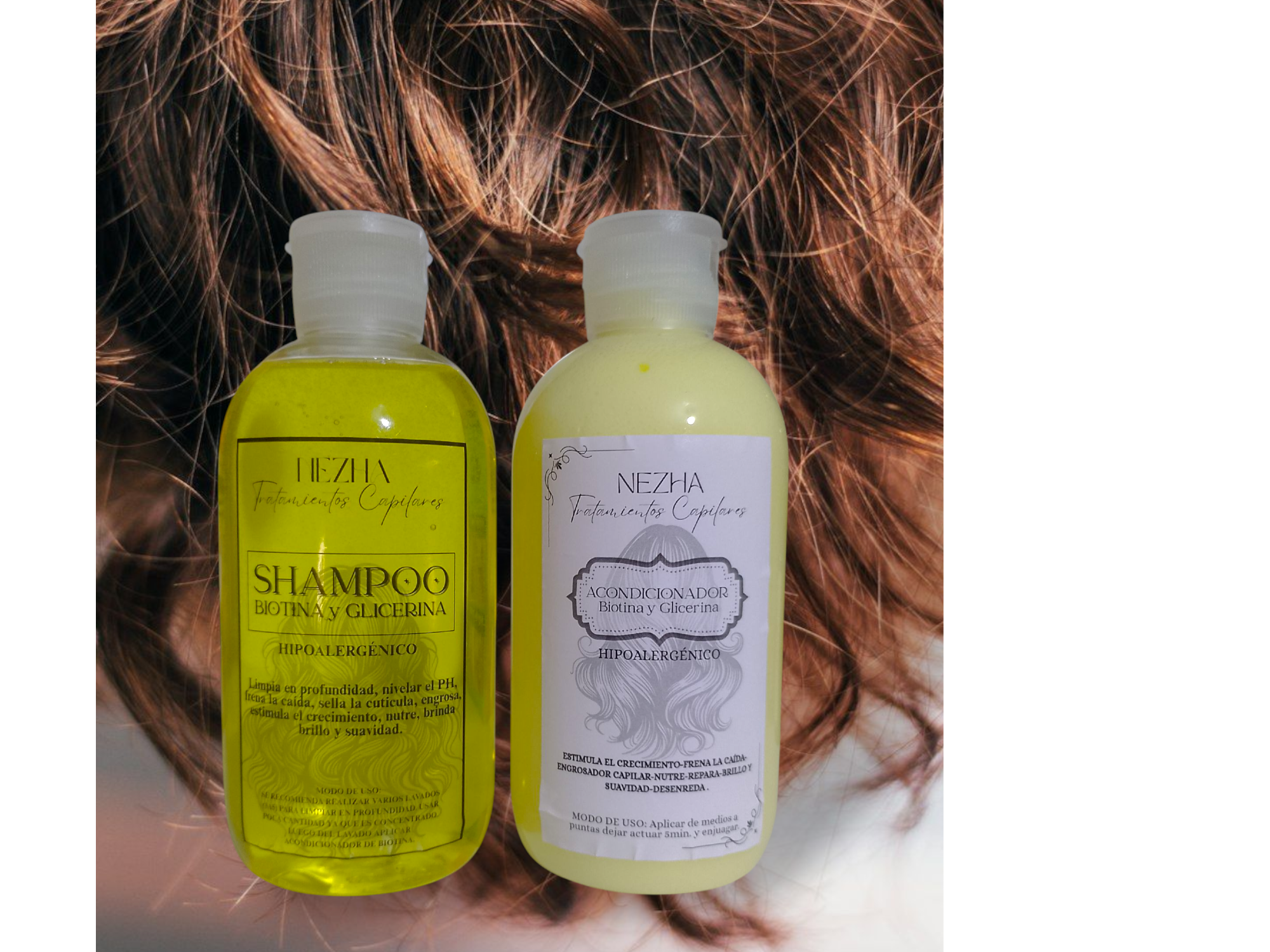 Shampoo+Acondicionador BIOTINA y glicerina