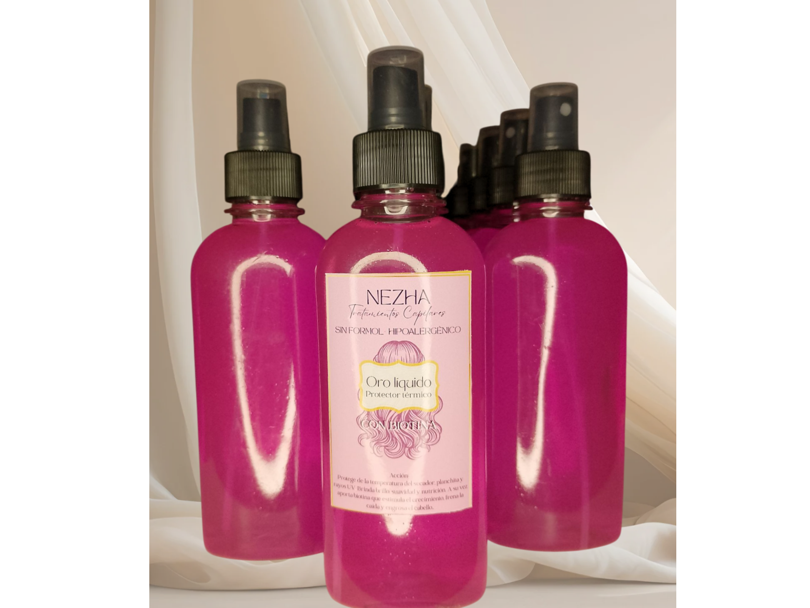 Oro líquido con BIOTINA