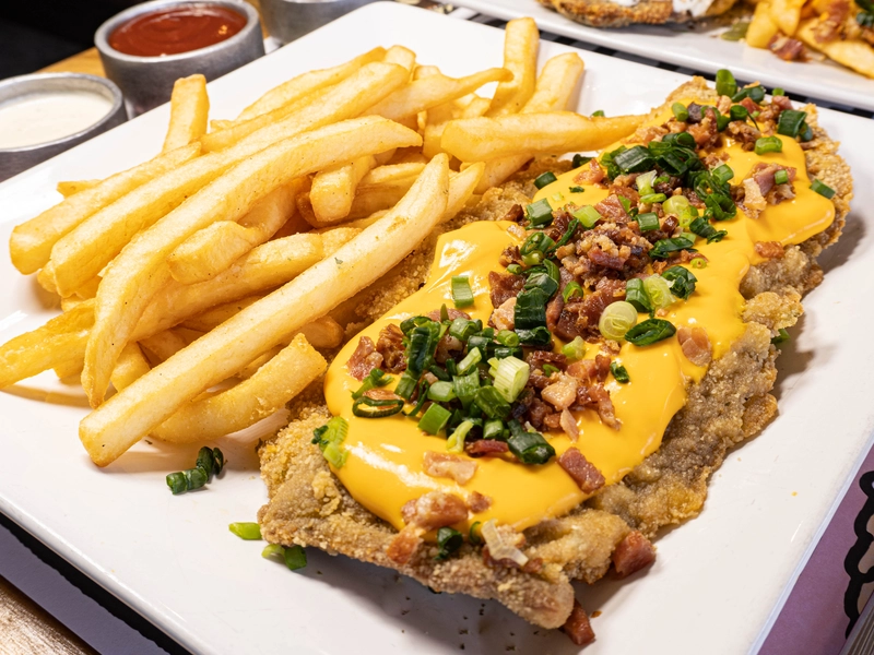 Milanesa con Cheddar