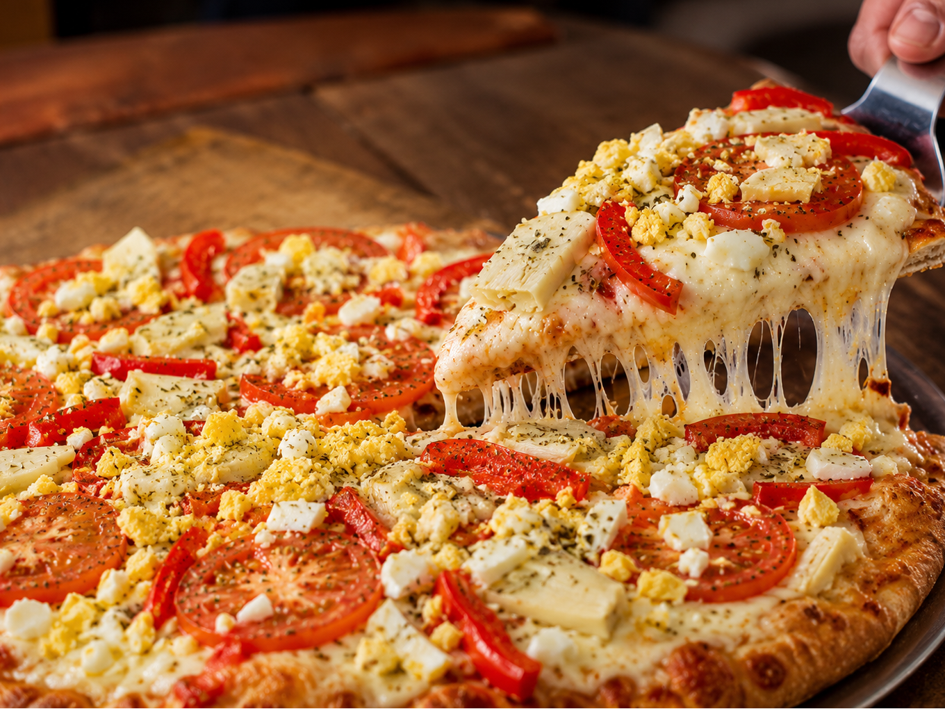 Pizza Grande de 2 Gustos