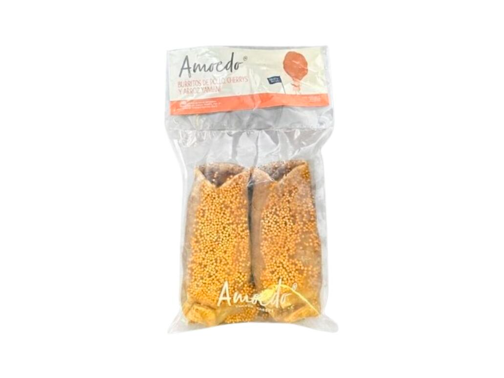 Burritos Integrales de Arroz Yamani, Pollo y Cherry x 260g - Amoedo
