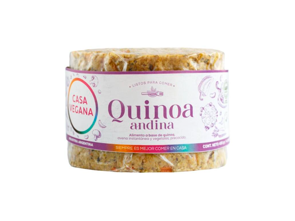 Hamburguesas Quinoa Andina x 400g - Casa Vegana