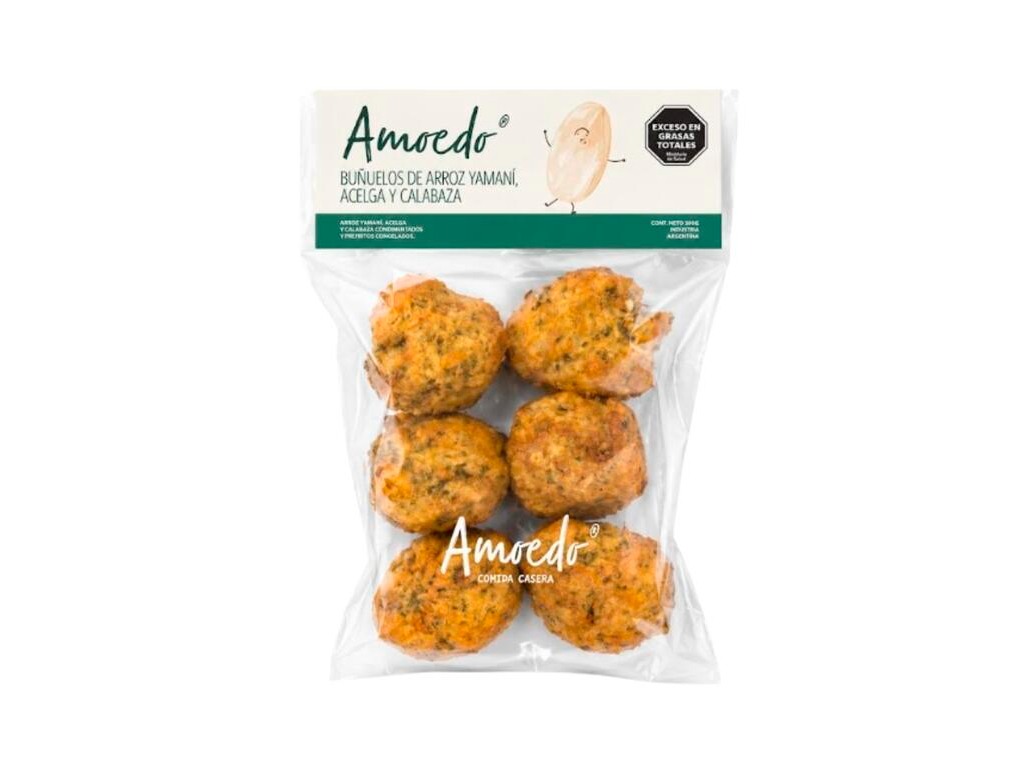 Buñuelos de Arroz Yamani, Acelga y Calabaza x 300g - Amoedo