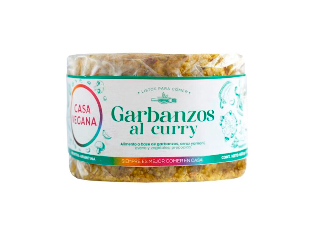 Hamburguesas Garbanzos al Curry x 480g - Casa Vegana