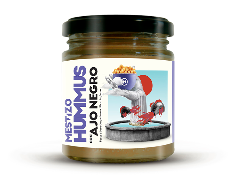 Hummus con Ajo Negro