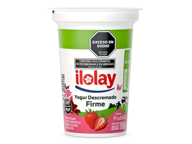 Yogur firme descremado frutilla x 190gr ilolay