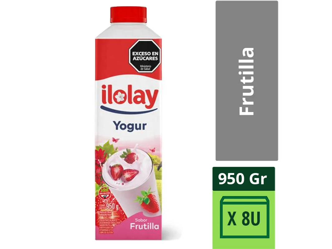 YOG TETRA X 1L BEBIB. FRUTILLA ILOLAY