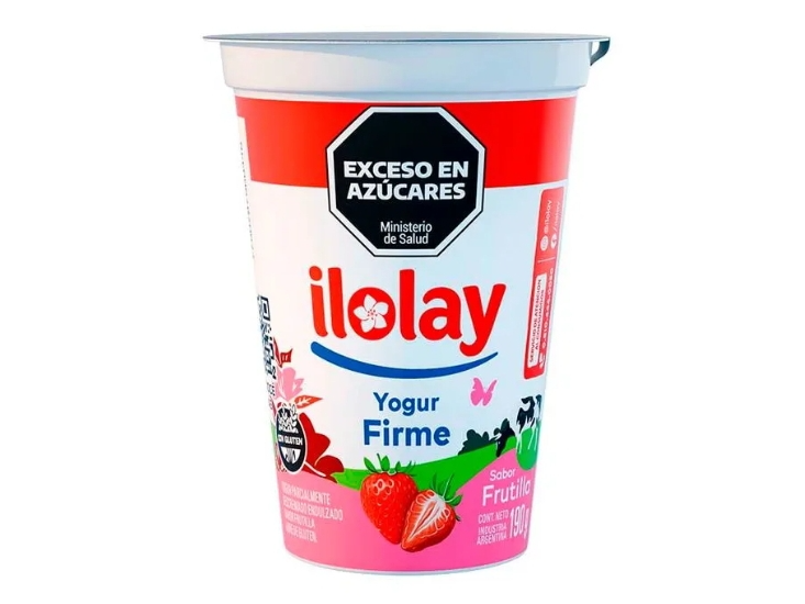 Yogur firme ilolay x 190gr frutilla