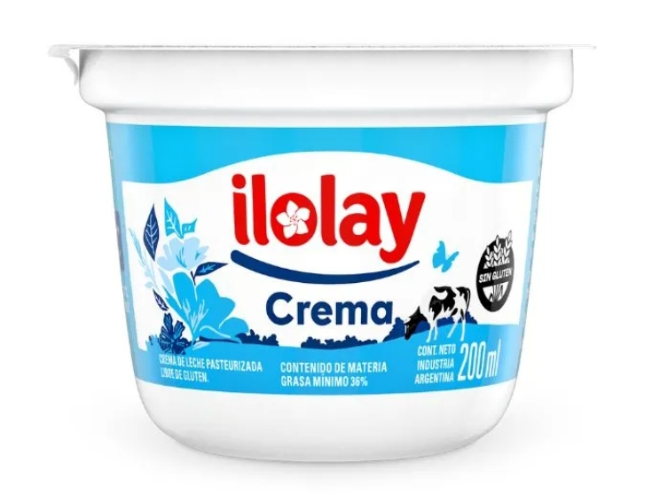 Crema de leche x 200cc ilolay