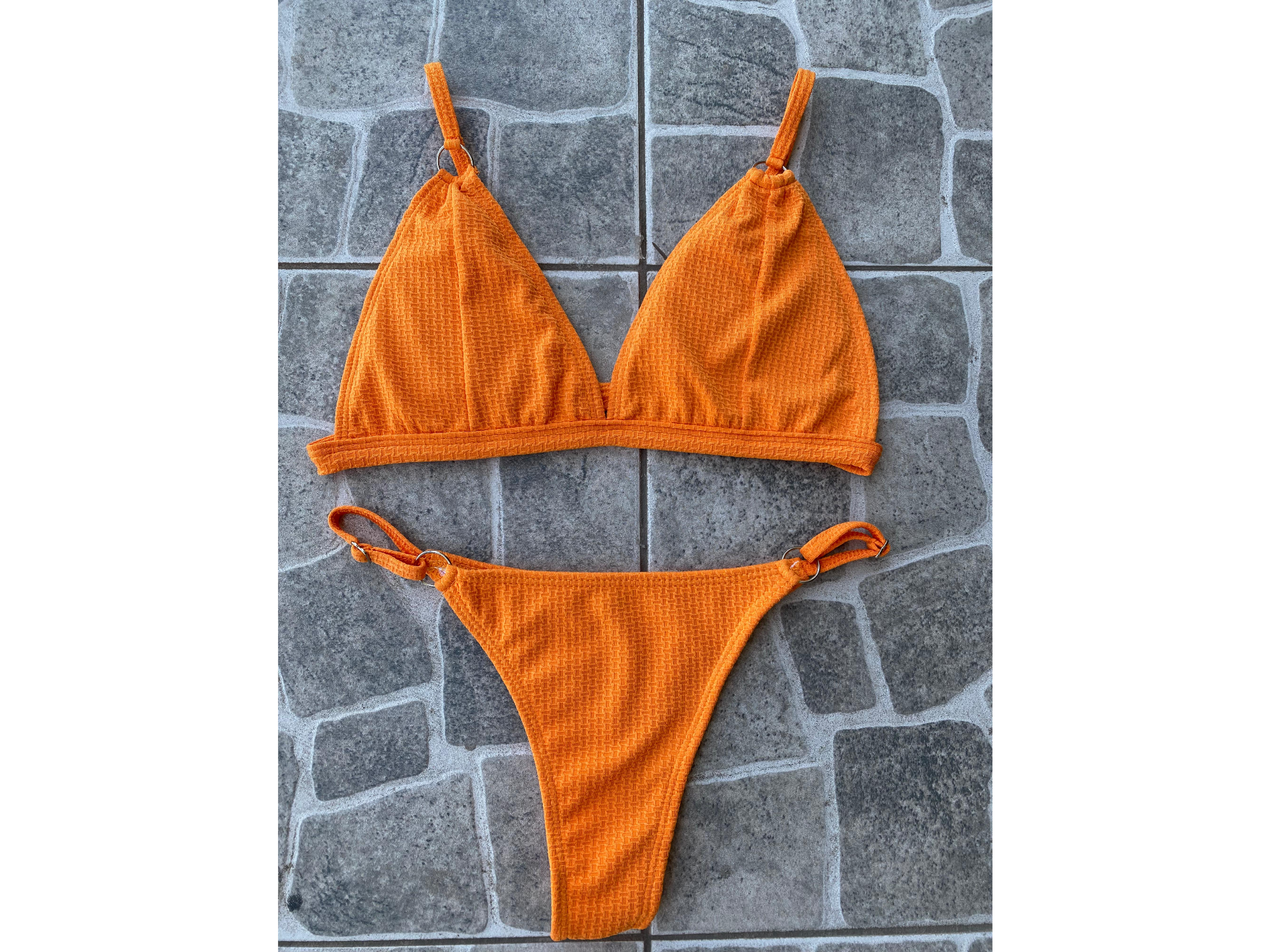 Bikini texturada NARANJA