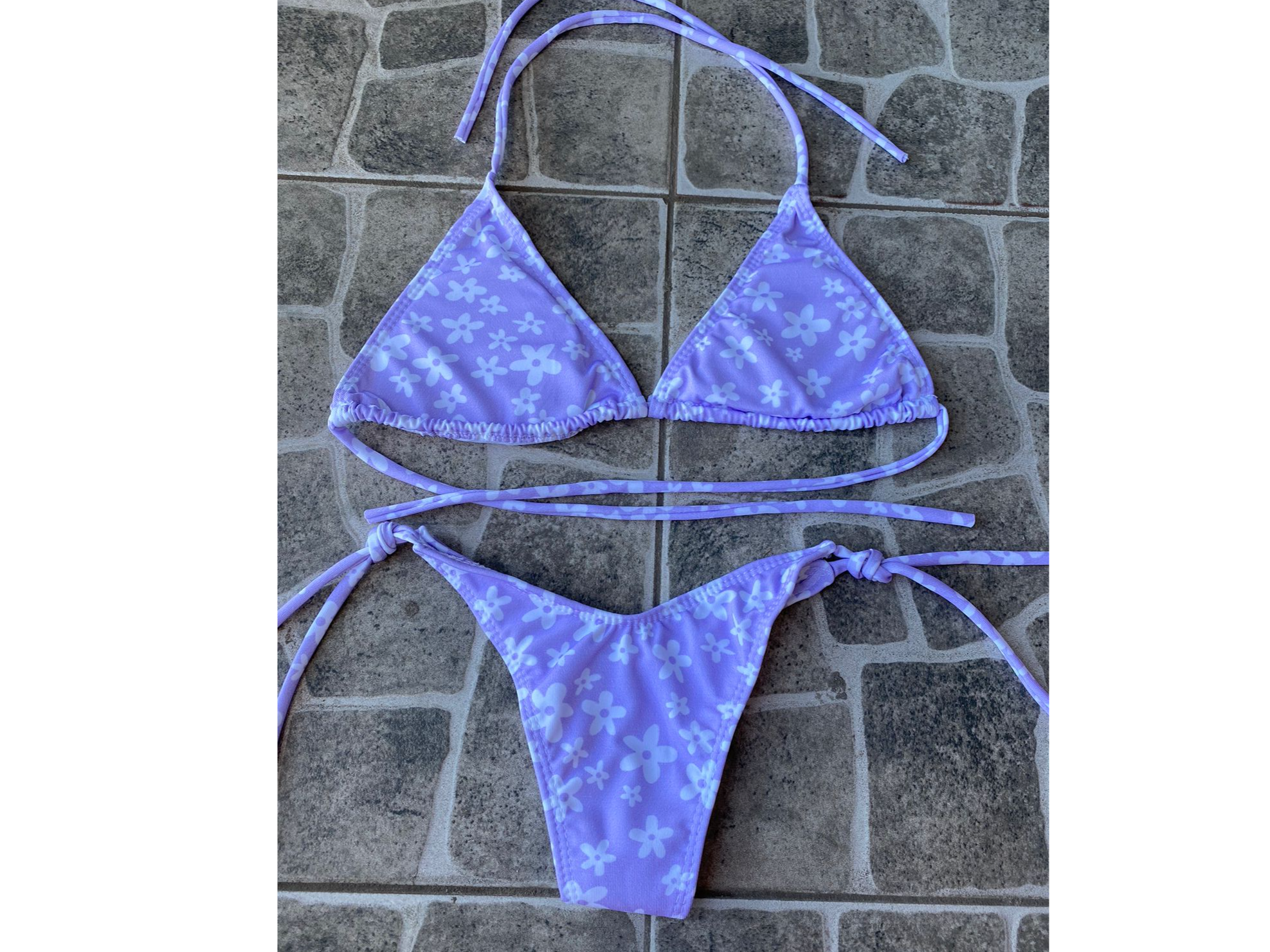 Bikini básica- flor LILA