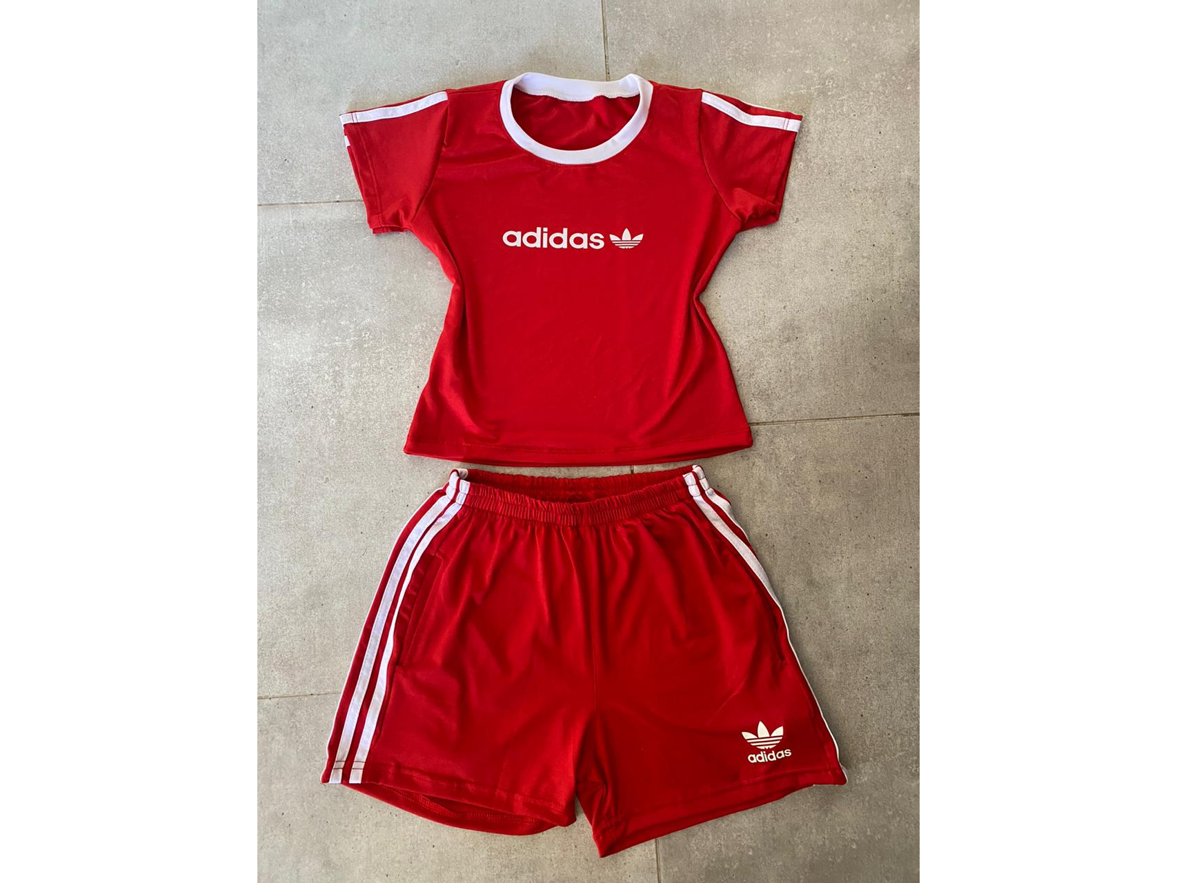 Conj adidas ROJO
