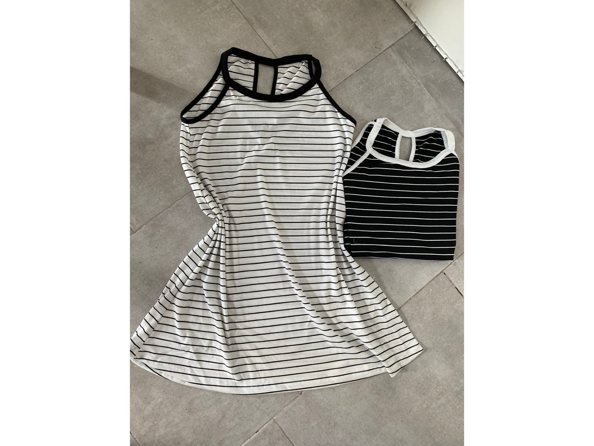 VESTIDO RAYADO BLANCO