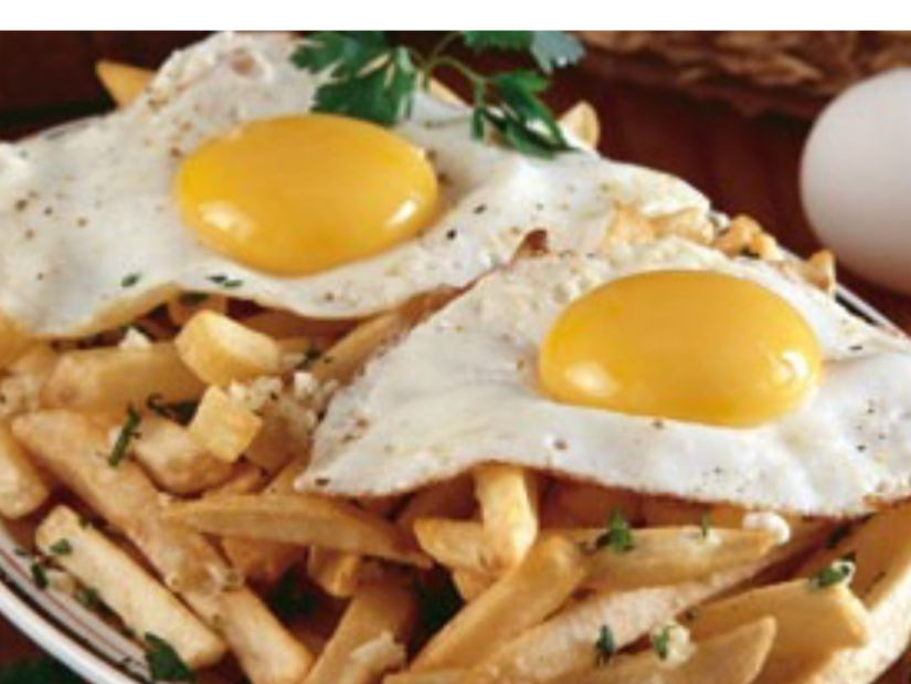 PAPAS FRITAS A CABALLO