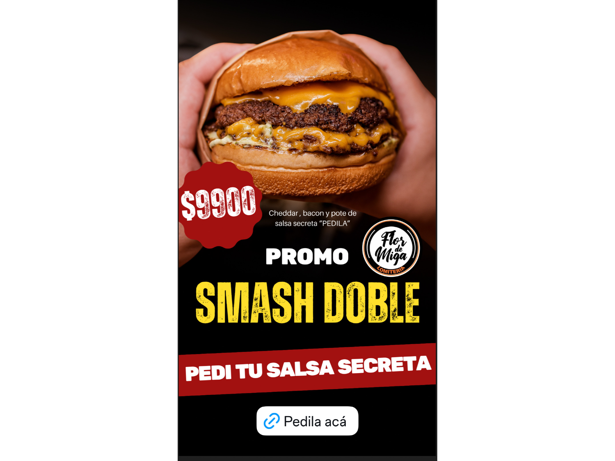 Smash doble Cheddar