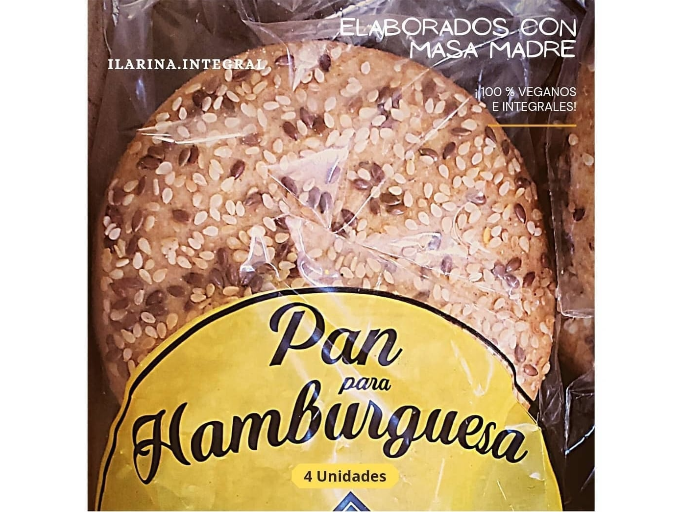 PAN DE HAMBURGUESAS INTEGRAL