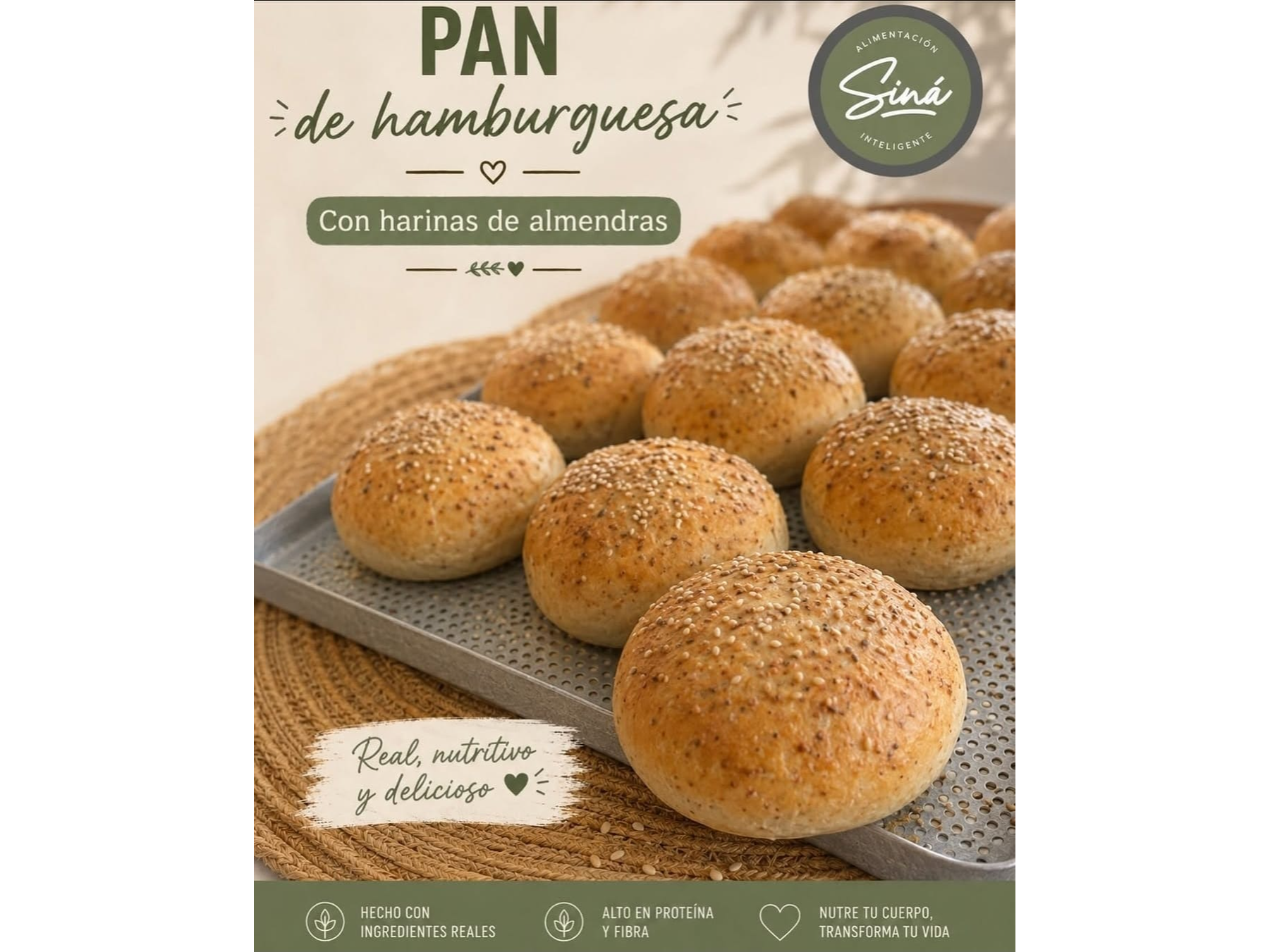 PAN DE HAMBURGUESA KETO