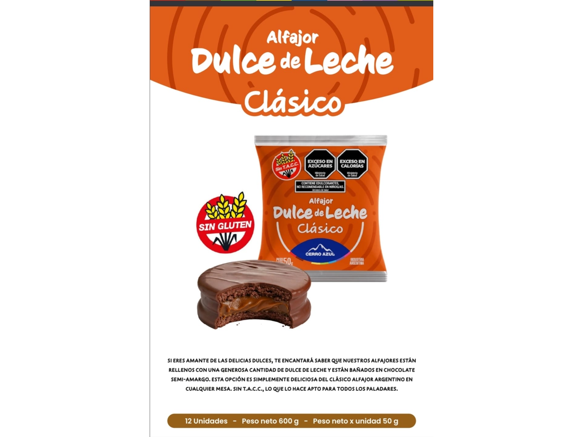 ALFAJOR CERRO AZUL