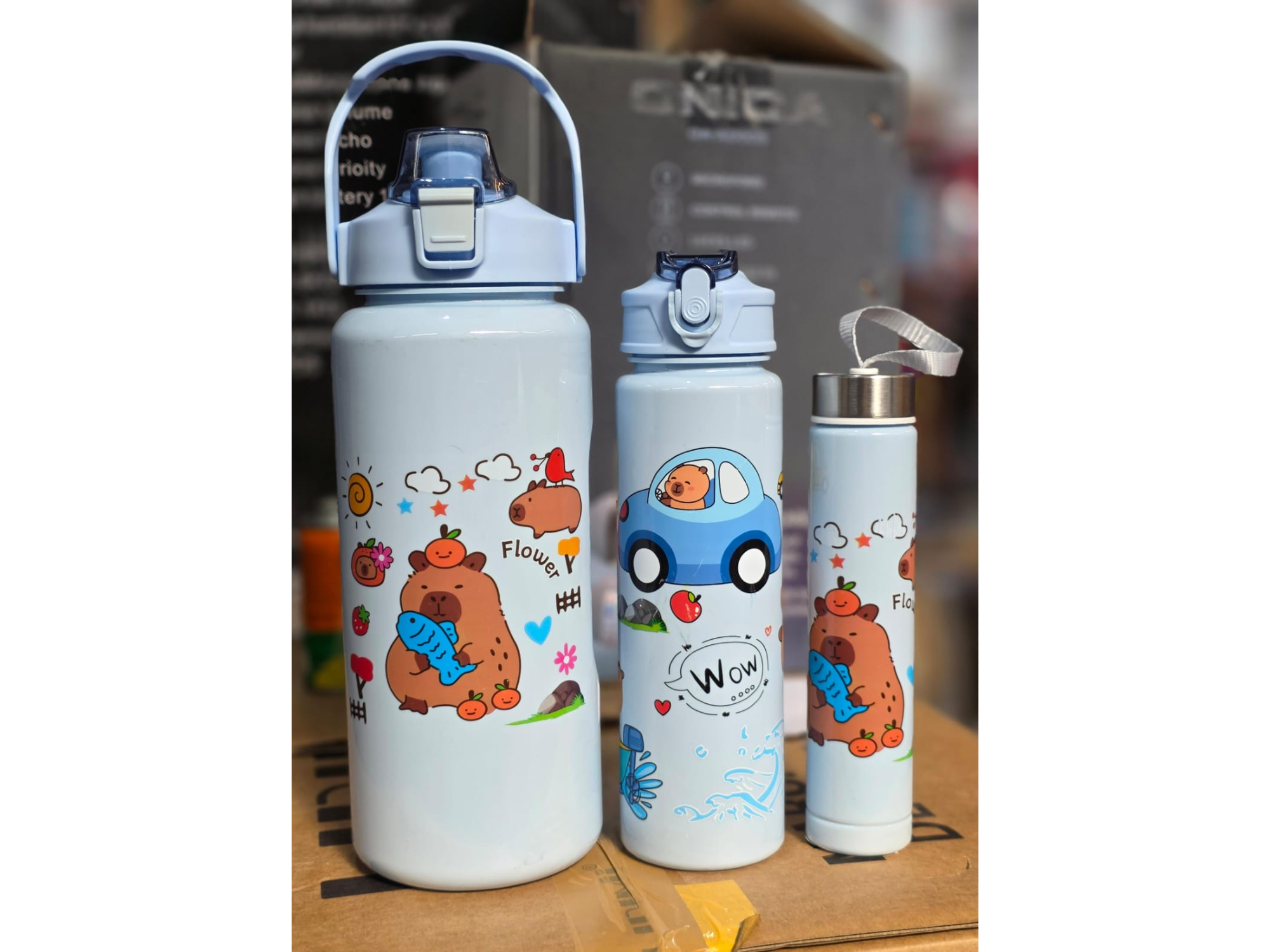 Botellas 3 en 1 capibara