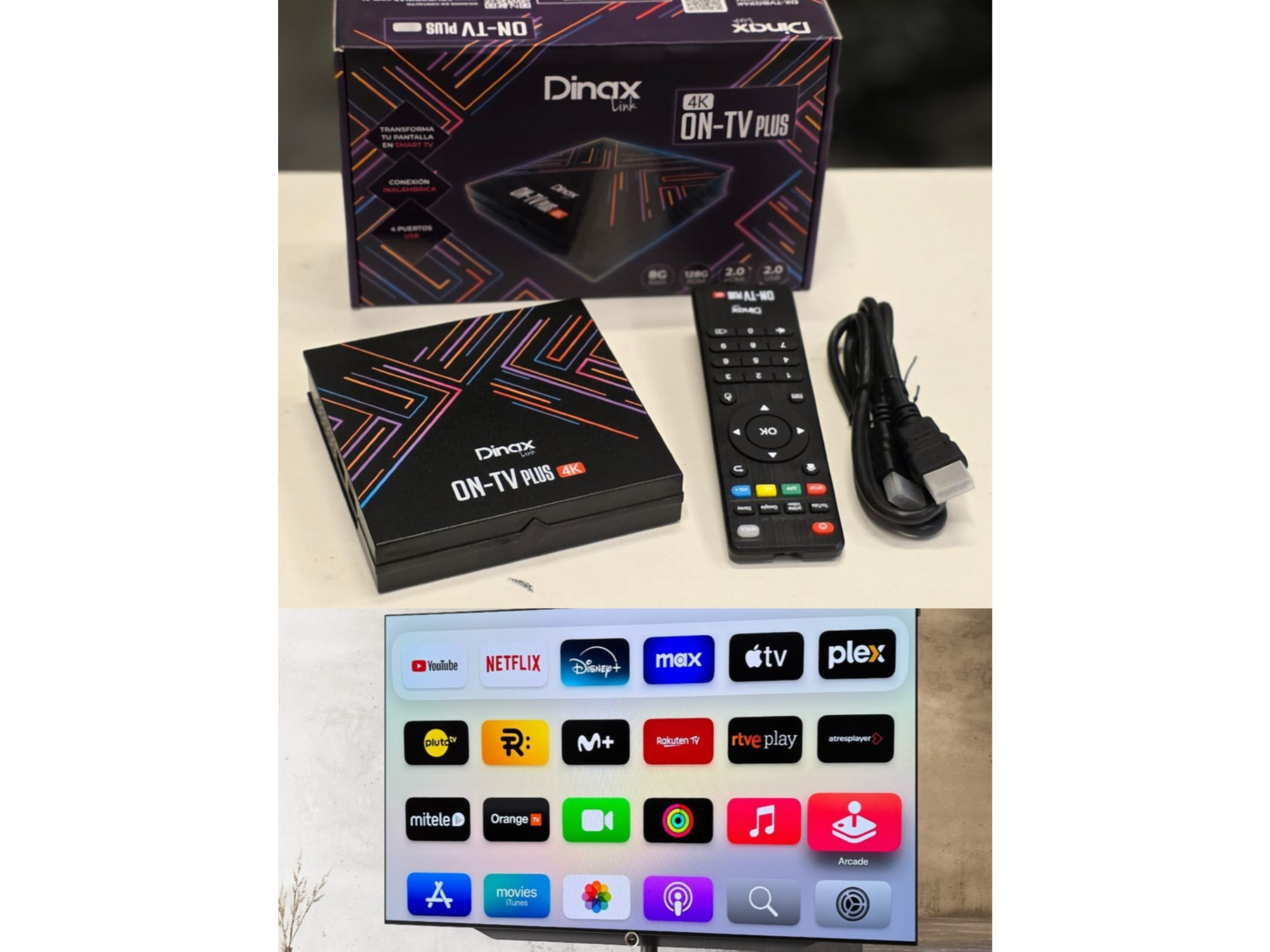 Convertidor TV Box Dinax 4K