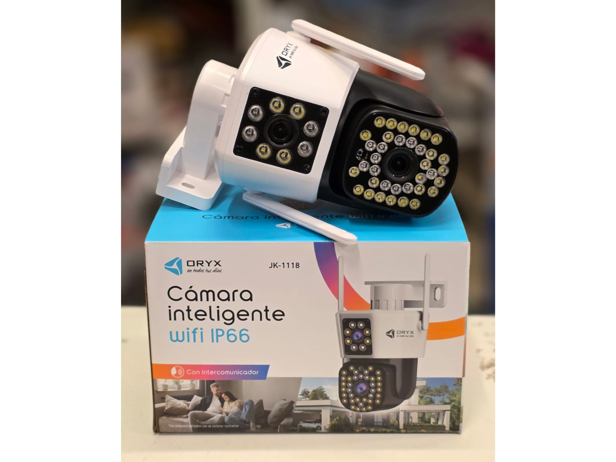 Cámara doble domo Inteligente Wifi IP66 ORYX JK-1118