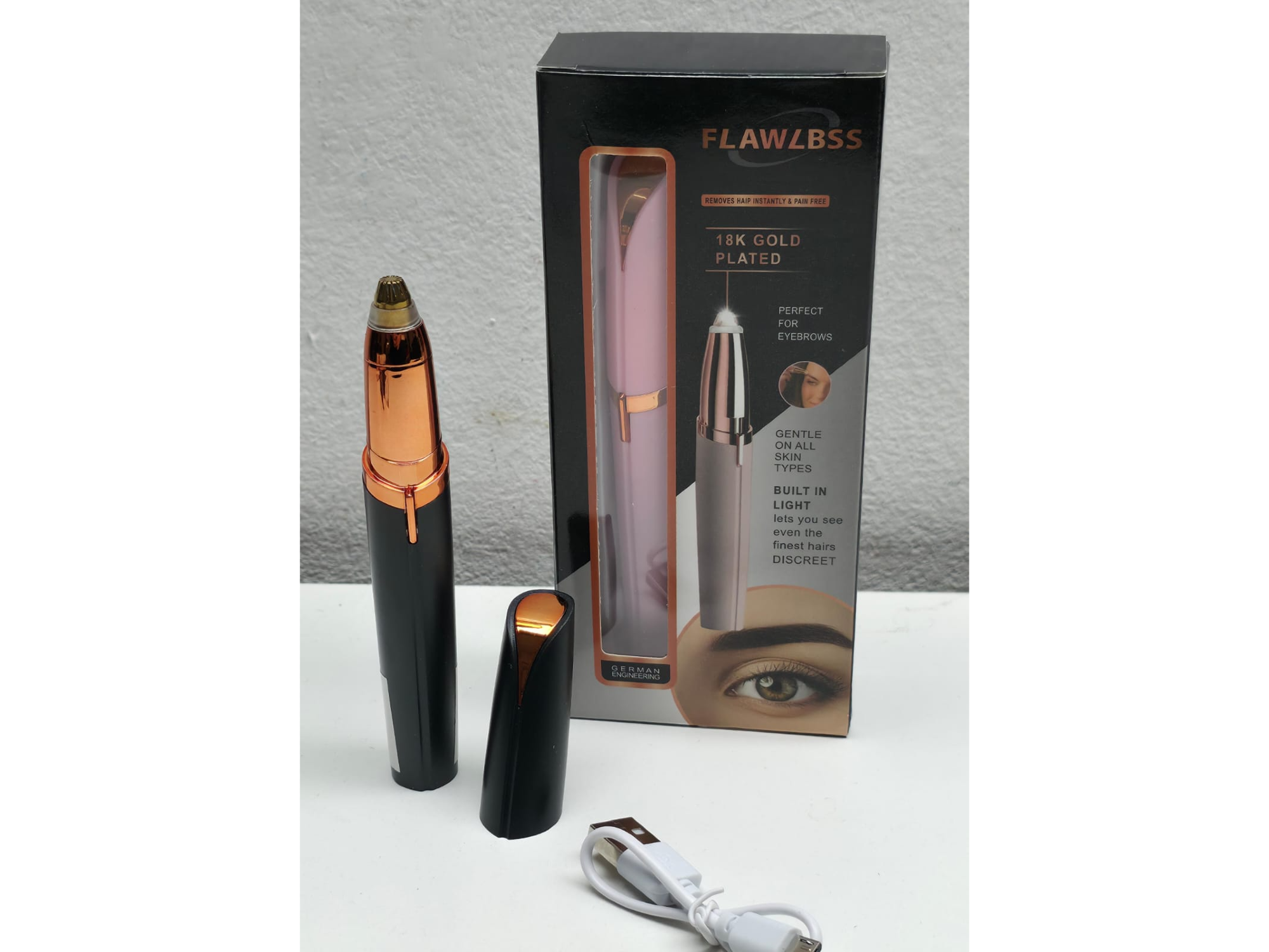 Depilador Facial y de cejas recargable